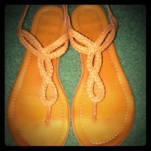 NWOT brown sandals