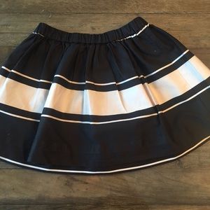 Black/stripe skirt