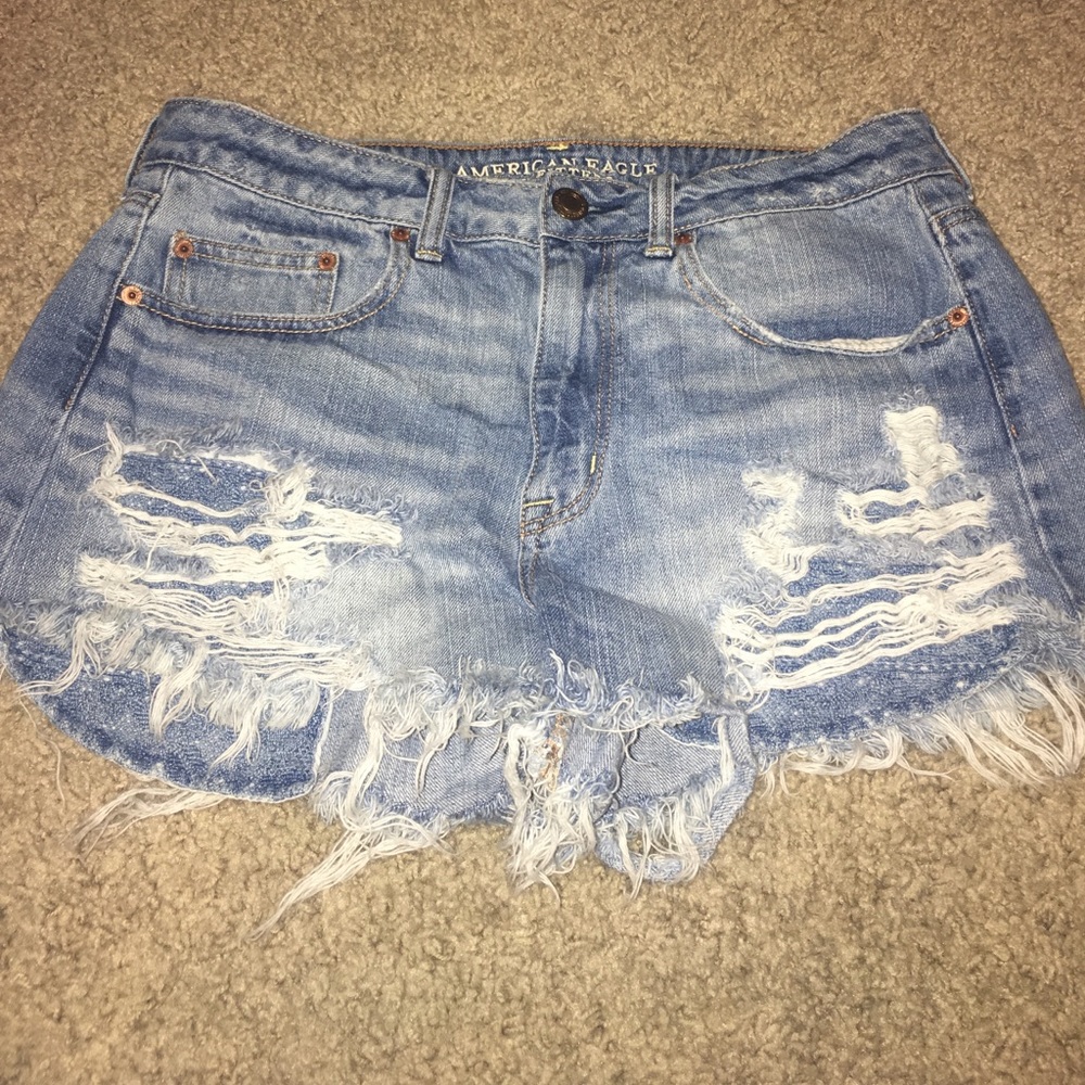 American eagle high-rise festival shorts