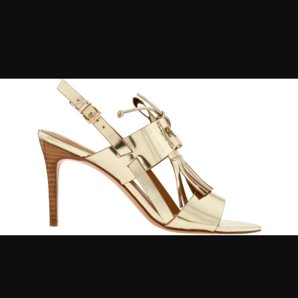 Banana Republic gold metallic sandal