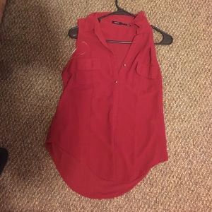 Button up short sleeve blouse