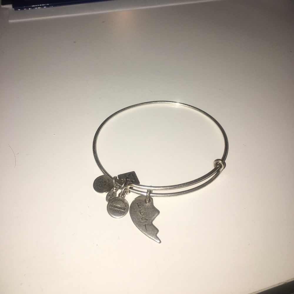 Half-heart "Best" Alex & Ani bracelet