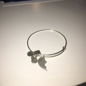 Half-heart "Best" Alex & Ani bracelet