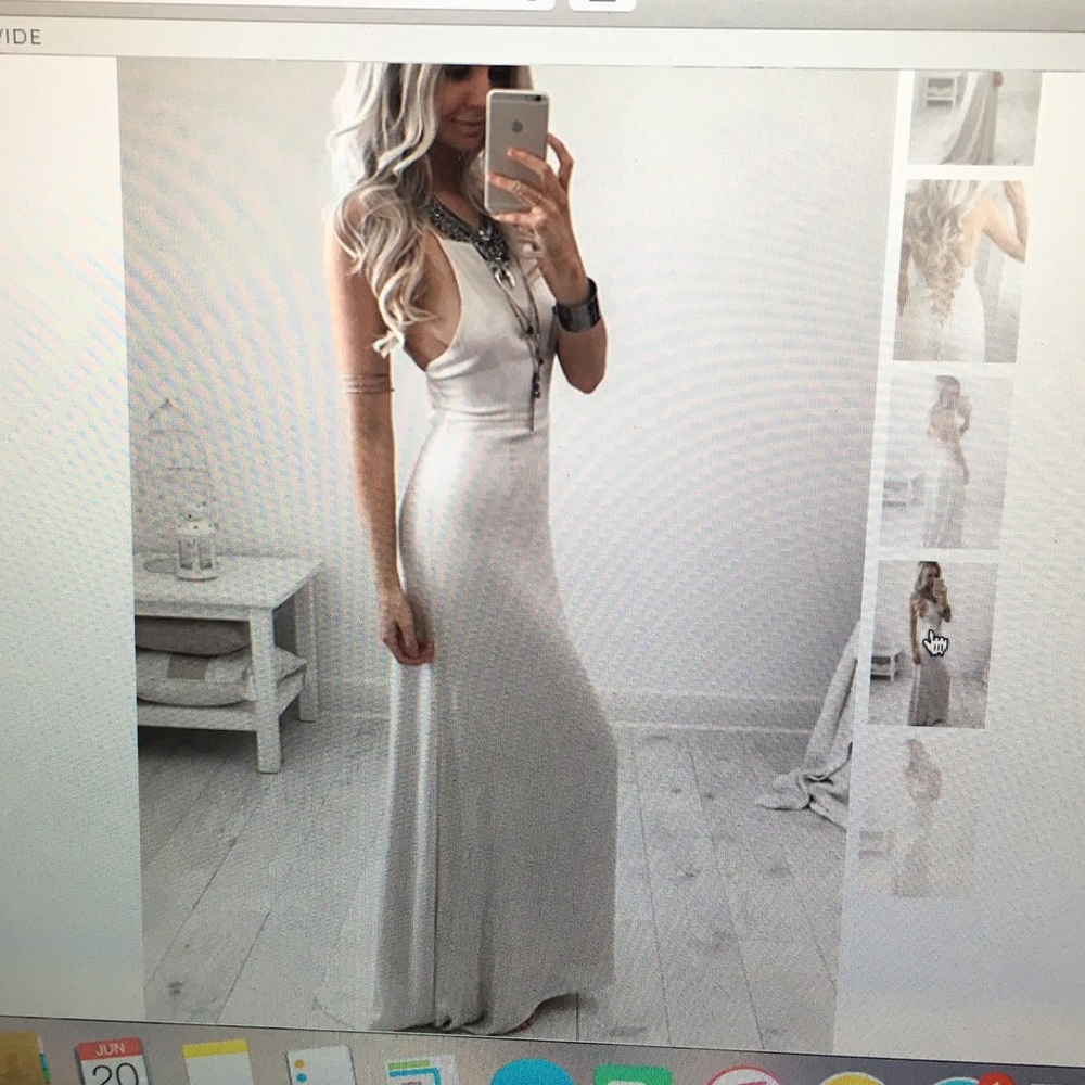 Stunning simple and formal backless dress