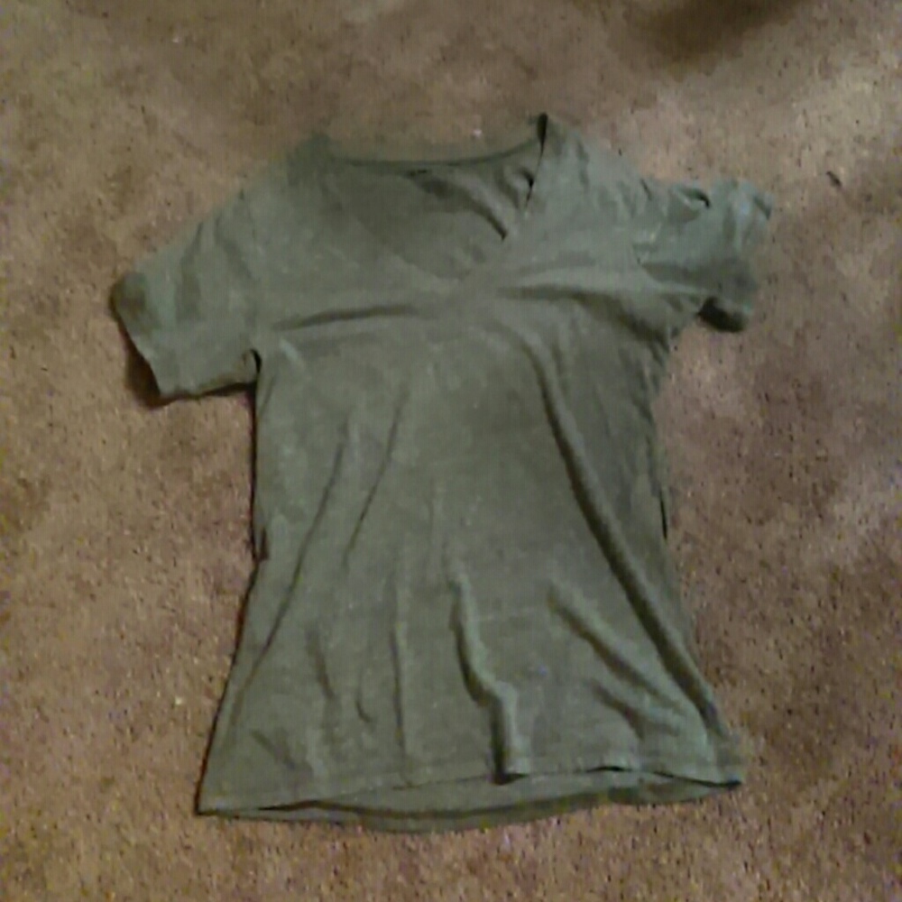 Grey V-Neck Tee