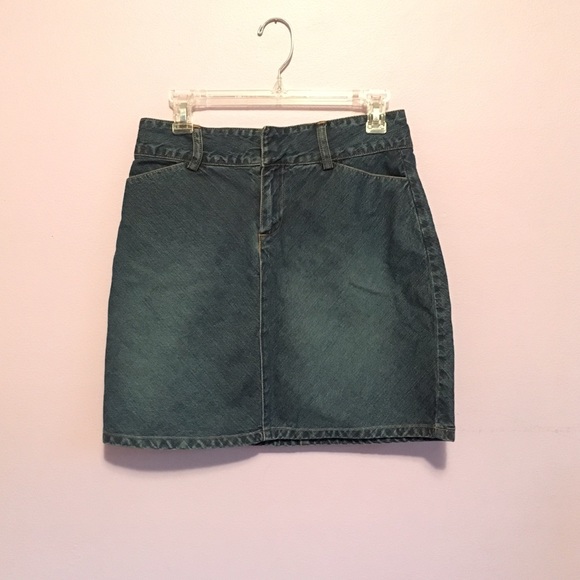 Denim High Waist Skirt - Picture 1 of 2
