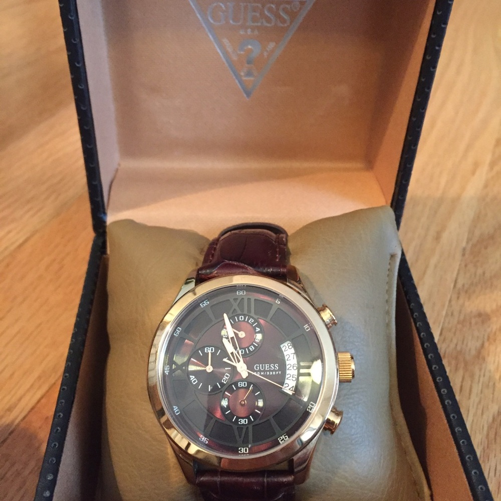 Guess tachometer watch
