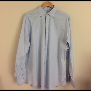 Brooks Brothers Oxford Dress shirt Blue 16.5 6/7