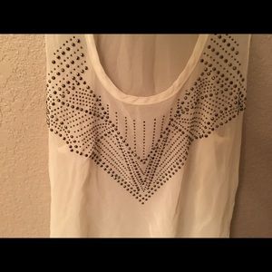 Shear cream summer tank