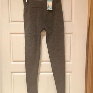 Boutique Charcoal terry lined leggings.  Missy