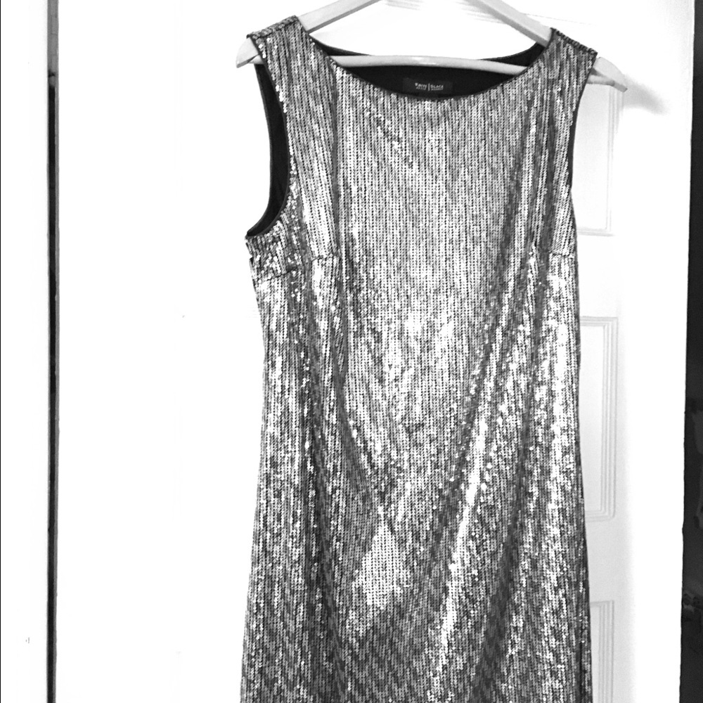 NWOT White House Black Market sequin sheath dress.