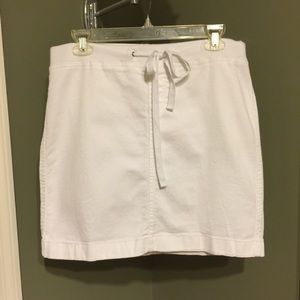 The Loft White Above the Knee Skirt