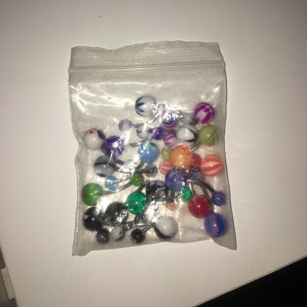 Assorted belly rings