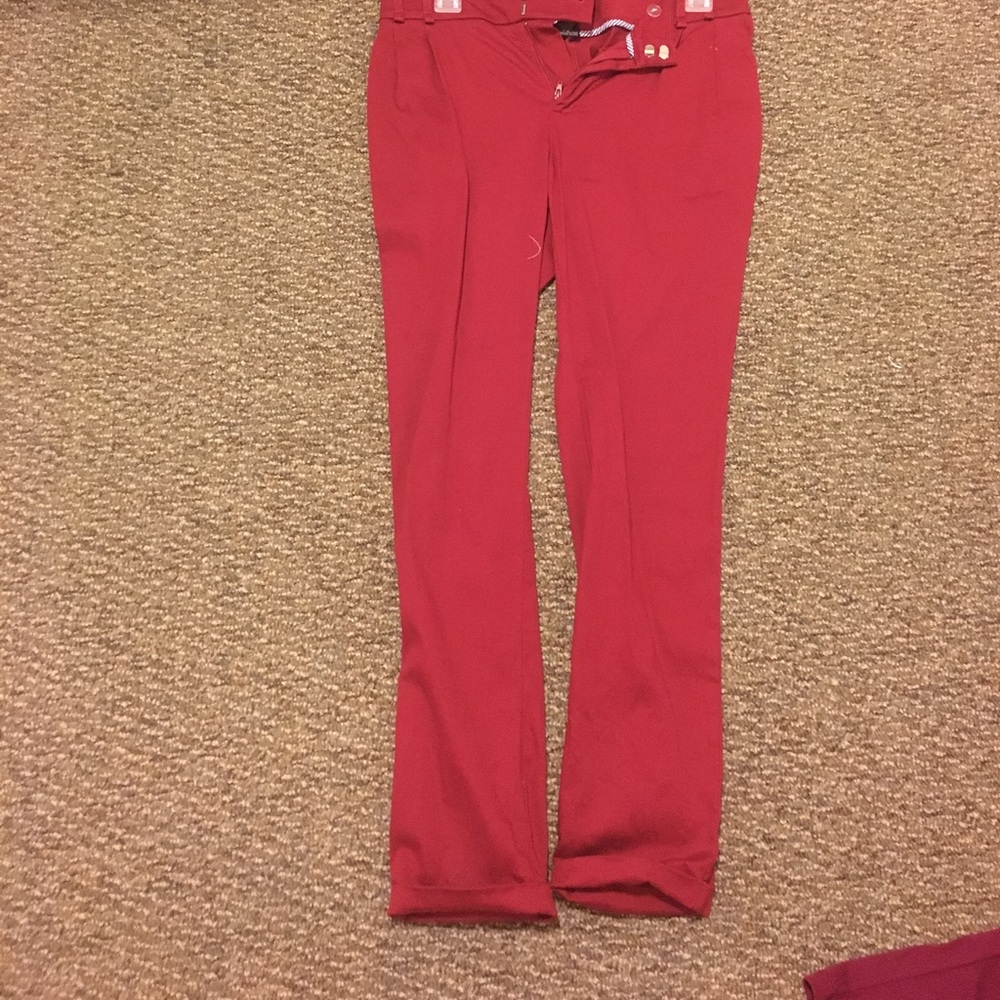 Maroon slacks
