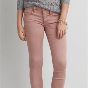 NWT AE Sateen low rise jegging