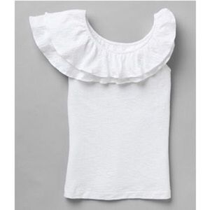 Lilly Pulitzer asymmetrical ruffled tank top