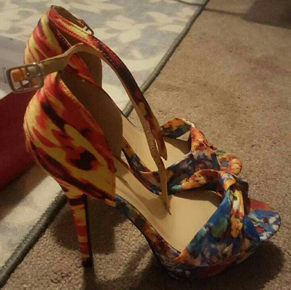 Stiletto ankle high heels sandals
