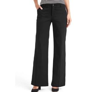 Gap Black Wide Leg Dress Pants Size 6 Ankle length