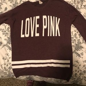 Maroon PINK sweatshirt