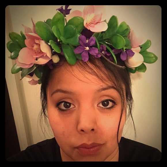 Silk Floral Crown - Picture 1 of 4