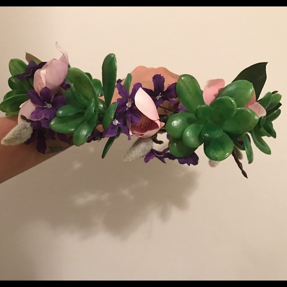 Silk Floral Crown - Picture 4 of 4