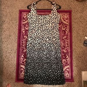 Calvin Klein black and white cotton dress