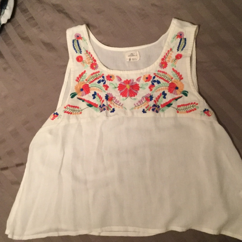 O'neill embroidered tank top