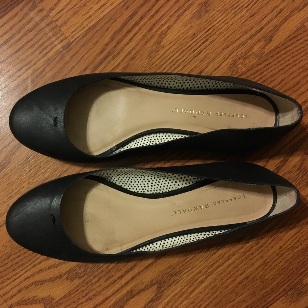 Loeffler Randal Black Flats