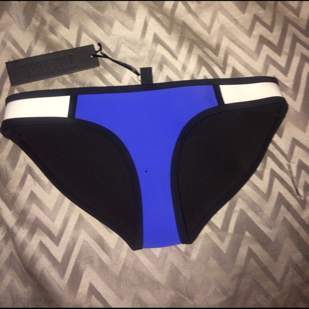 Triangl blue poppy bikini bottoms