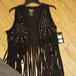 Rock 47 fringe vest
