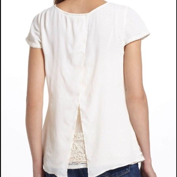 Maeve embroidered tulle blouse size 2 - Picture 2 of 4