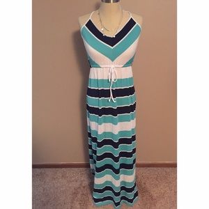 American Eagle Medium Striped Maxi Dress