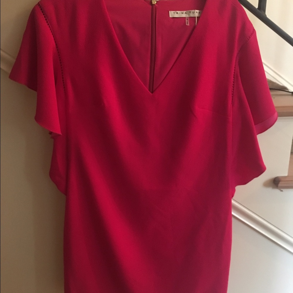 Trina Turk size 2 hot pink dress brand new