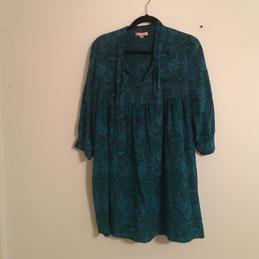 Urban Outfitters Lux Silk Floral Mini Dress