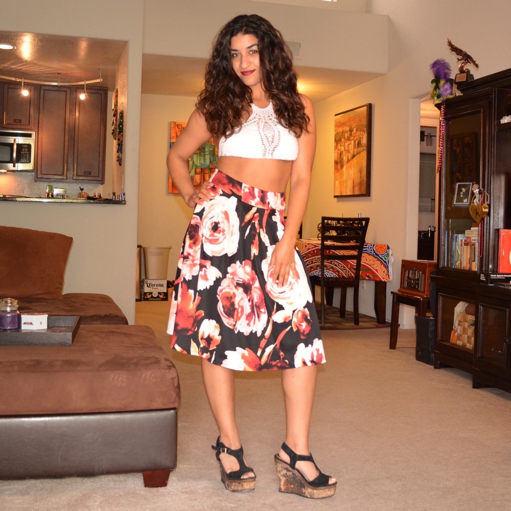 Floral skirt