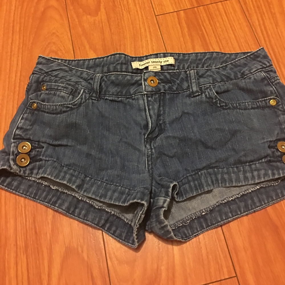 Denim jean shorts