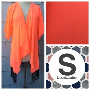 Highlighter Orange Monroe Kimono NWT