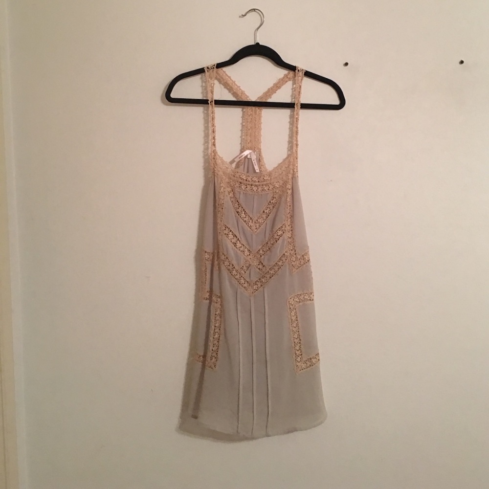 Urban Outfitters Sparkle & Fade Sheer Mini Slip