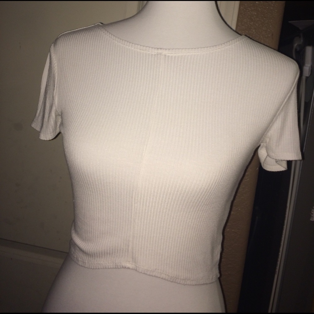 white forever 21 crop top