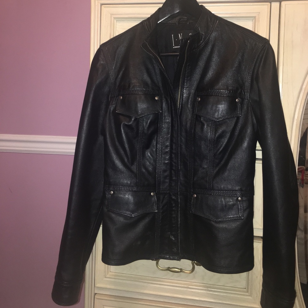 INC leather jacket