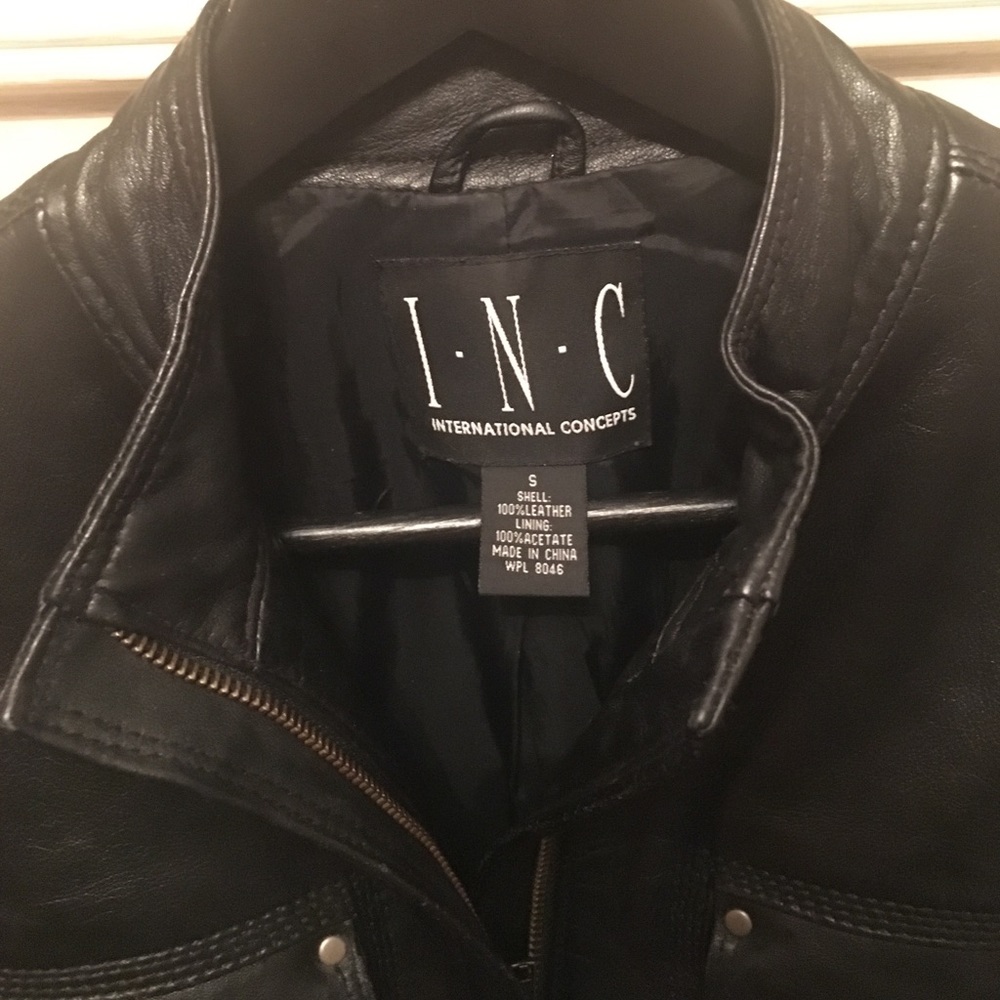 INC leather jacket - Picture 2 of 2