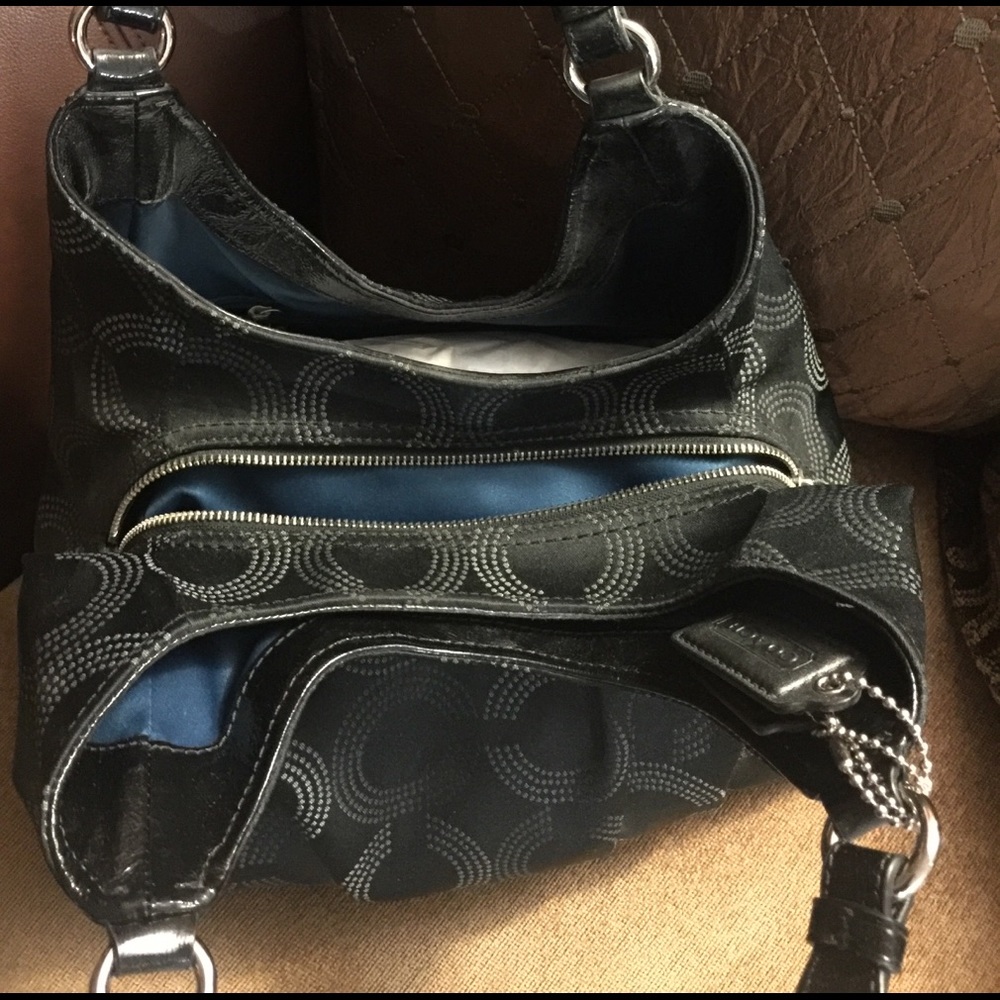 Coach new black monogram medium bag - Picture 4 of 4
