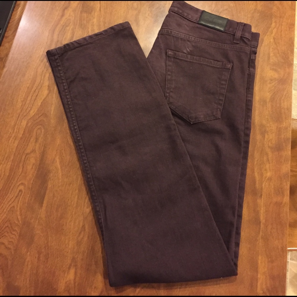 Men's maroon jeans