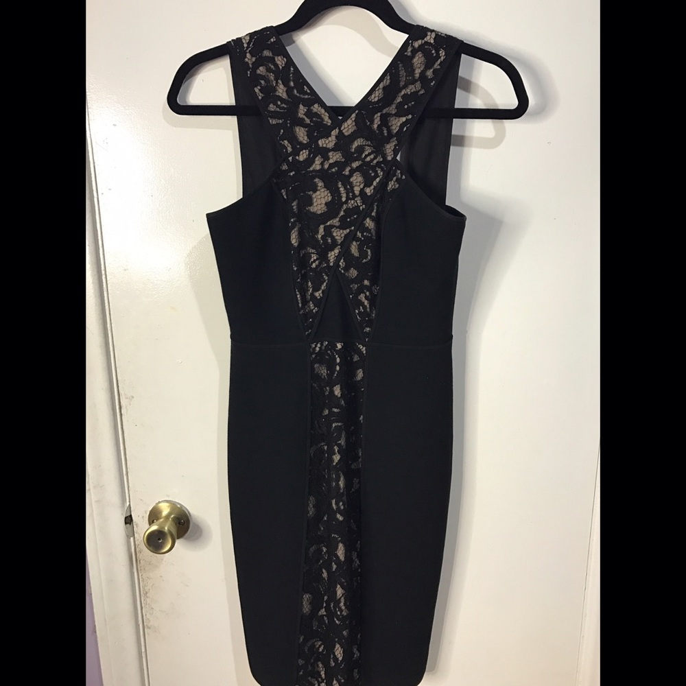BCBG Black Lace Dress