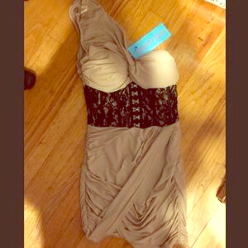 Party dress nude color