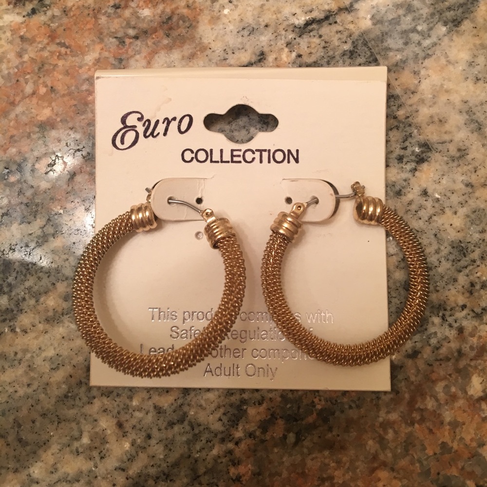 Euro Collection Gold Hoops