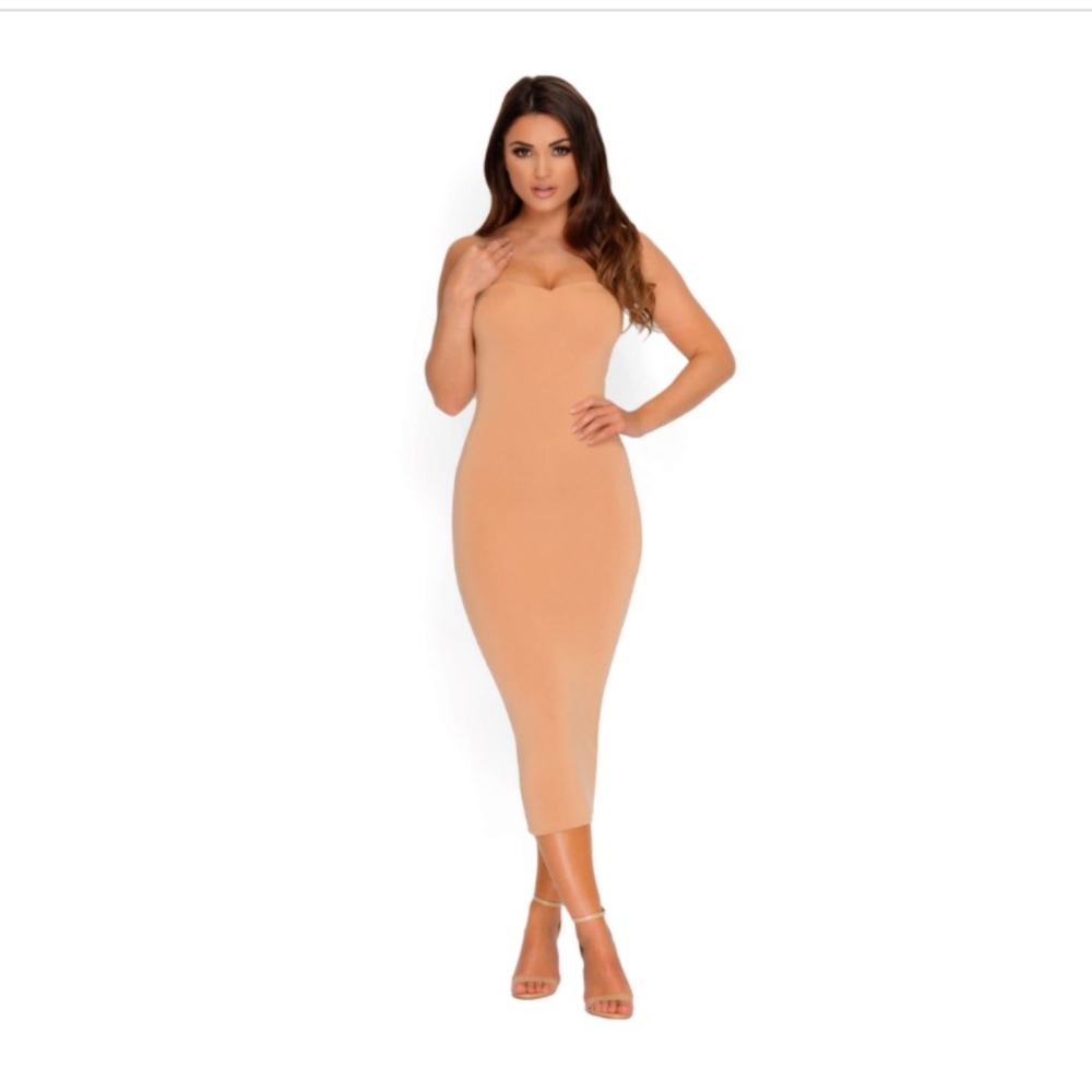 Double layered midi dress