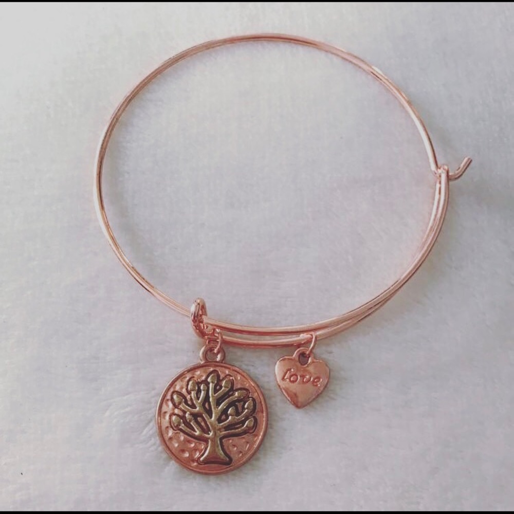 Rose gold nature love bracelet