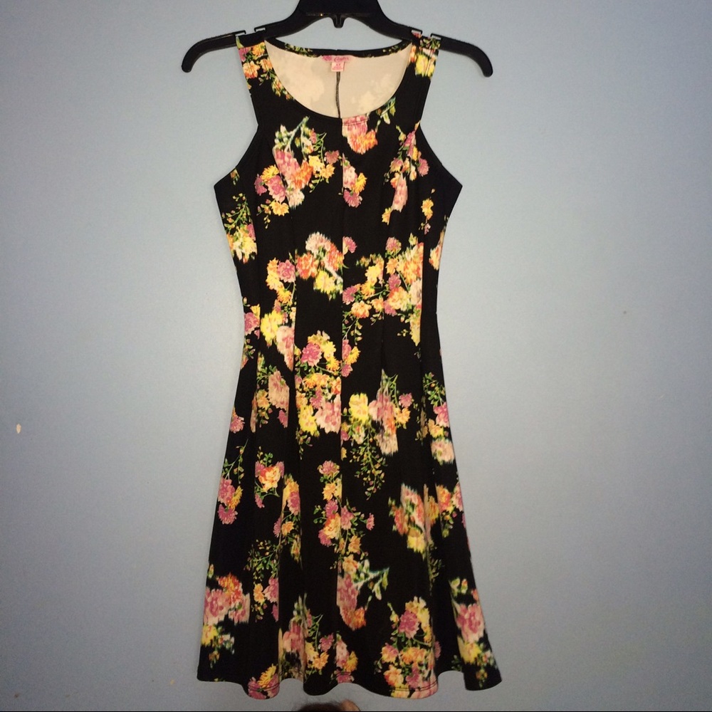 Black Floral Summer Dress