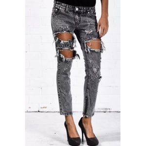 One Teaspoon Trashed Freebirds-Melrose